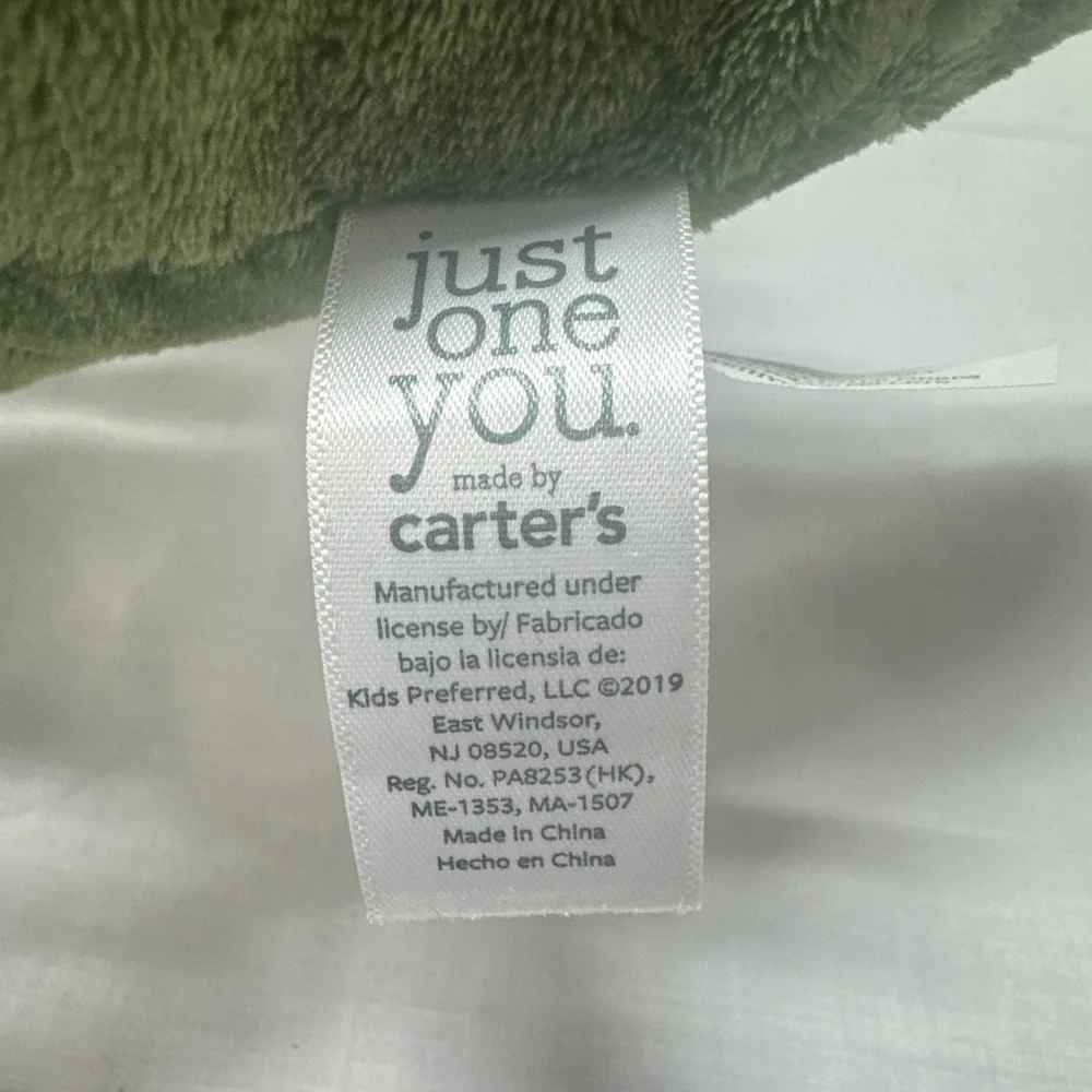 Carters Green Dinosaur Plush 10